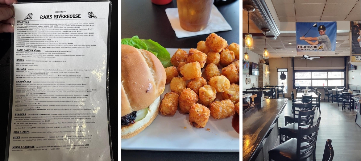 Rams Riverhouse Menu