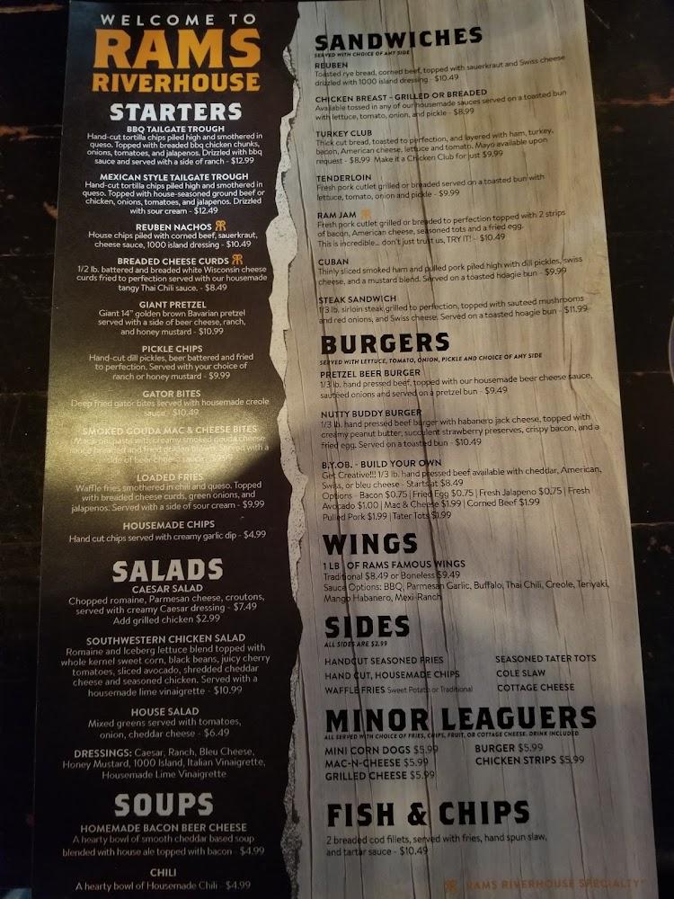 Rams Riverhouse Menu image 4